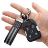 Picture of Elegananccy Black American USA Flag Car Keychain with Zinc Alloy Ring, Men Car Accessories