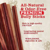 Picture of Natural Farm Odor-Free Bully Sticks (4-8”, 8oz) All-Natural Long-Lasting Chews, 100% Beef Pizzle, Grass-Fed, Grain-Free, Hormone-Free, Protein for Muscle Development & Energy, Perfect for Medium Dogs