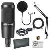 Picture of Audio-Technica AT2035 Cardioid Condenser Microphone Bundled with 20ft XLR Cable + Pop Filter + Microphone Arm (4 Items)