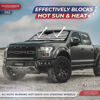 Picture of Autoamerics 1-Piece Windshield Sun Shade Gray Camo American Flag USA Design - Foldable Car Front Window Sunshade for Most Sedans SUV Truck - Blocks Max UV Rays and Keeps Your Vehicle Cool - Small