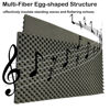 Picture of KTOESHEO 2 PCS Acoustic Panels,48''X24''X2'' Egg Crate Foam Soundproof Foam Wall Panels,High Density Fireproof Noise Cancelling Foam Studio Foam Panel,Noise (Black)