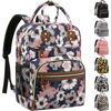 Picture of Diaper Bag Backpack Tote for Women Large Capacity, Multifunctional Waterproof Baby Bag with Insulated Pockets For Baby Girl Boy Mama, Maternity Bag Floral Painting
