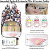 Picture of Diaper Bag Backpack Tote for Women Large Capacity, Multifunctional Waterproof Baby Bag with Insulated Pockets For Baby Girl Boy Mama, Maternity Bag Floral Painting