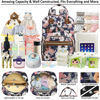 Picture of Diaper Bag Backpack Tote for Women Large Capacity, Multifunctional Waterproof Baby Bag with Insulated Pockets For Baby Girl Boy Mama, Maternity Bag Floral Painting