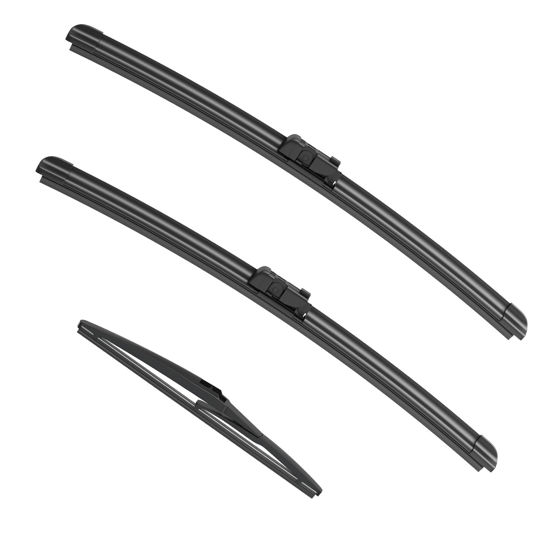 Picture of ANIKLUIM® 24"+22" Wiper Blades with 12" Rear Wiper Blade Set Replacement for 2010-2019 MKT Flex Windshield Wipers Original Factory Quality (Pack of 3)