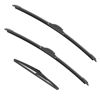 Picture of ANIKLUIM® 24"+14" Wiper Blades with 12" Rear Wiper Blade Set Replacement for 2012-2019 Fiat 500 Windshield Wipers Original Factory Quality (Pack of 3)