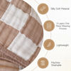 Picture of HardNok Ultra Soft Muslin Baby Blanket,A Versatile Swaddle and Bed Blanket for Babies, Toddlers, Boys, and Girls (1 Coffee Checkered 1 Pack).