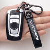 Picture of TACOMA Genuine Leather Car Key Chain for Corvette C4 C6 C5 C7 C8 Z06 KeyChain for Men and Women Family Present Key Ring Accessories Black