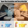 Picture of XCBYT Car Window Shades - 4 Pack Car Window Covers 99% UV Glare Protection Car Curtains Keep Cooler Magnetic Side Window Sun Shade for Eating Breastfeeding Taking a nap Clothes Changing Camping