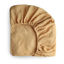 Picture of mushie Extra Soft Muslin Fitted Crib Sheet | 192 Thread Count | 28"x 52" (Fall Yellow)