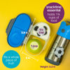 Picture of b.box Snack Box for Kids & Toddlers: 2 Compartment Snack Containers, Mini Bento Box, Lunch Box. Leak Proof, BPA free, Dishwasher safe. School Supplies. Ages 4 months+ (Lilac Pop, 12oz capacity)