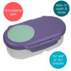 Picture of b.box Snack Box for Kids & Toddlers: 2 Compartment Snack Containers, Mini Bento Box, Lunch Box. Leak Proof, BPA free, Dishwasher safe. School Supplies. Ages 4 months+ (Lilac Pop, 12oz capacity)