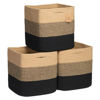 Picture of NaturalCozy Storage Cubes 11 Inch Cotton Rope Woven Baskets for Organizing, 3-Pack | Cube Storage Bin | Square Storage Baskets for Shelves Organizer, Classroom, Kids Toy Bins, Closet, Baby Nursery