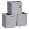 Picture of NaturalCozy Storage Cubes 11 Inch Cotton Rope Woven Baskets for Organizing, 3-Pack | Cube Storage Bin | Square Storage Baskets for Shelves Organizer, Classroom, Kids Toy Bins, Closet, Baby Nursery