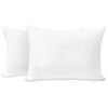 Picture of TILLYOU Toddler Pillowcase 2 Pack with Zipper,Silky Soft Microfiber 13" x 18" Kids Travel Pillow Cases,White