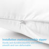 Picture of TILLYOU Toddler Pillowcase 2 Pack with Zipper,Silky Soft Microfiber 13" x 18" Kids Travel Pillow Cases,White