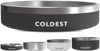 Picture of Coldest Dog Bowl - Anti Rust Metal & Non Slip Dog Bowls Large, Spill Proof Heavy Duty 3 Layers Insulated Dog Bowl - Food and Water Bowl for Dogs, Cats & Pets, Dishwasher Safe (21 oz, Stealth Black)