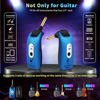 Picture of INGPARTNER A9 Wireless Guitar System 2.4GHz Built-in Rechargeable Lithium Battery 270°Rotatable Audio Wireless Transmitter Receiver for Acoustic Guitar Bass Violin Keyboard Electric Instruments, Blue