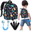 Picture of Accmor Toddler Backpack Leash, Cute Dinosaur Kids Backpack with Anti Lost Wrist Link, Mini Child Backpack Leash Baby Walking Harness for Outdoor Travel, Adorable Backpack Tether for Boys