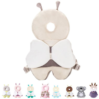 Picture of Raelitego Baby Head Protector Backpack for Falling Crawling and Walking Toddler Essentials Infant Toys Helmets Baby Lover Gifts for 0.5-3 Years 6-12 Months