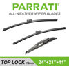 Picture of PARRATI® High Performance Premium All-Season Automotive Windshield Wipers with Rear Wiper Blades Replacement for 2007-2012 Acadia Outlook,Easy DIY Install 24"+21"+11" (Set of 3)