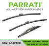 Picture of PARRATI® High Performance Premium All-Season Automotive Windshield Wipers with Rear Wiper Blades Replacement for 2007-2012 Acadia Outlook,Easy DIY Install 24"+21"+11" (Set of 3)