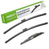 Picture of PARRATI® High Performance Premium All-Season Automotive Windshield Wipers with Rear Wiper Blades Replacement for 2014-2015 Chevrolet Spark Spark EV,Easy to Install 24"+16"+12"(Set of 3)