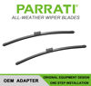 Picture of PARRATI® High Performance Premium All-Season Automotive Windshield Wipers with Rear Wiper Blades Replacement for 2014-2015 Chevrolet Spark Spark EV,Easy to Install 24"+16"+12"(Set of 3)