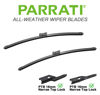 Picture of PARRATI® High Performance Premium All-Season Automotive Windshield Wipers with Rear Wiper Blades Replacement for 2017-2023 Audi Q7 SQ7,Easy DIY Install 27"+20"+15" (Set of 3)