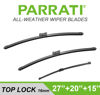 Picture of PARRATI® High Performance Premium All-Season Automotive Windshield Wipers with Rear Wiper Blades Replacement for 2017-2023 Audi Q7 SQ7,Easy DIY Install 27"+20"+15" (Set of 3)