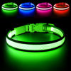 Picture of Flashseen LED Dog Collar, USB Rechargeable Light Up Dog Collar Lights, Adjustable Comfortable Soft Mesh Safety Dog Collar for Small, Medium, Large Dogs(Large, Neon Green)