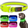 Picture of Flashseen LED Dog Collar, USB Rechargeable Light Up Dog Collar Lights, Adjustable Comfortable Soft Mesh Safety Dog Collar for Small, Medium, Large Dogs(Large, Neon Green)
