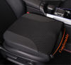 Picture of kingphenix Premium Car Seat Cushion, Memory Foam Driver Seat Cushion to Improve Driving View- Coccyx & Lower Back Pain Relief- Seat Cushion for Car, Truck, Office Chair (Black Mesh Cloth)