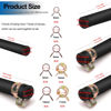 Picture of Tnisesm 3.3Feet 5 Size-1/8" 3/16" 0.22" 1/4" 5/16"ID Fuel Line Gas Tube Hose with 70Pcs Clamps Compatible Small Engines Kawasaki EZGO Golf Cart Snowmobile Motorcycle ATV Tractor Lawn Mowers