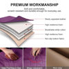 Picture of 2 Pack Leather Front Car Seat Cover Bottom Car Seat, Universal Anti-Slip Driver Car Seat Protectors with Storage Pocket, Waterproof Bottom Auto Seat Cushion Pad Mat for Most Vehicles(Purple)