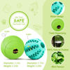 Picture of HIPPIH Dog Puzzle Toy 2 Pack, Interactive Dog Toys for Treat Dispensing, Durable Puppy Toys for Teething, Dog Treat Ball for Teeth/Slow Feeder/IQ Training/Playing, Blue-2.75‘’, Green-3.14‘’