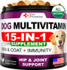 Picture of Dog Multivitamin Chewable with Glucosamine - Dog Vitamins and Supplements - Senior & Puppy Multivitamin for Dogs - Pet Joint Support Health - Immunity - Mobility - Energy - Gut - Skin - 120 Chews