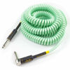 Picture of M MAKA Premium Guitar Coil Cable 40 Feet, Instrument Coiled Curly Cord for Guitar Bass, 1/4 inch Right Angle to Straight, Surf Green