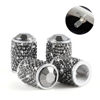 Picture of Alpmosn Car Wheel Tire Valve Caps, 4 PCS Bling Tire Valve Caps, Crystal Tire Caps Shinny Rhinestone for Women, Universal Car Dustproof Tire Valve Caps for Cars, Trucks, SUV and Motorcycles (Gray)