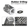 Picture of Alpmosn Car Wheel Tire Valve Caps, 4 PCS Bling Tire Valve Caps, Crystal Tire Caps Shinny Rhinestone for Women, Universal Car Dustproof Tire Valve Caps for Cars, Trucks, SUV and Motorcycles (Gray)