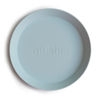 Picture of mushie Round Dinnerware Plates for Kids | Made in Denmark, Set of 2 (Powder Blue)
