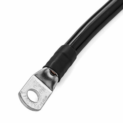 Picture of Spartan Power Black 3 Foot 2 AWG Battery Cable, Negative Only 3/8" M10