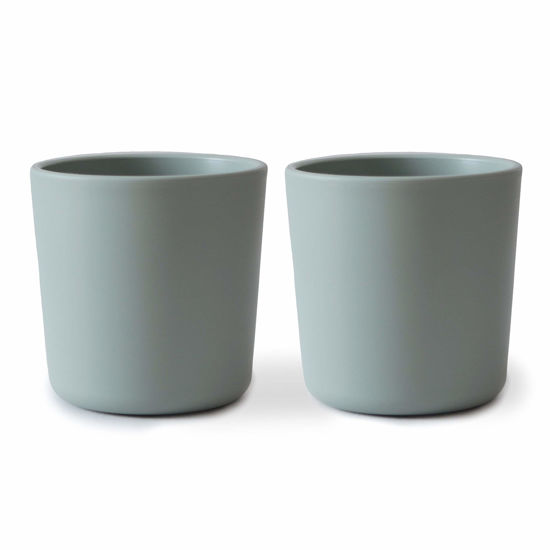 Picture of mushie Dinnerware Cups For Kids | Made in Denmark, Set of 2 (Sage)