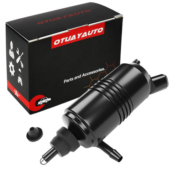 Picture of Rear Washer Pump Replacement for Buick | Cadillac | Chevrolet | Oldsmobile | Pontiac | GMC - OTUAYAUTO Factory OE Style with Grommet 89001126, 22127573, 22087136