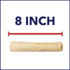 Picture of Pet Factory 100% Made in USA Beefhide 8" Rolls Dog Chew Treats - Natural Flavor, 15 Count/1 Pack