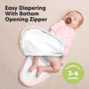 Picture of Baby Swaddle Sleep Sacks with Zipper - 3-Pack Newborn Swaddle Sack, Baby Swaddles Sleep Sack 3-6 Months, Wearable Blanket Baby, Baby Swaddle Blanket Wrap,Swaddle Sack, Easy Change Swaddle(Blossom, L)