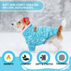 Picture of 2 Pieces Dog Sweaters for Small Dogs Fall Dog Clothes Female Winter Fleece Puppy Sweaters Warm Outfit Pet Small Dog Sweater for Boy Girl Dogs Yorkie, Chihuahua, Bulldog, Dachshund, Pug, X-Large