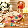 Picture of BBTO 50 Pcs Hanging Car Air Freshener Car Diffuser Bottles Empty Glass Perfume Bottle Freshener Diffuser Bottle Pendant for Essential Oil Fragrance Aromatherapy Bottle Ornament (Multicolor,Heart)