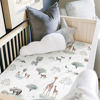 Picture of GRSSDER Ultra Soft Pack and Play Sheets, Stretchy Jersey Knit Pack n Play Sheets Fitted 2 Pack, Universal Fitted Portable/Mini Crib Mattresses Safe and Snug, Pretty African Savannah Animals