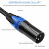 Picture of Disino 1/8 Inch to Dual XLR Male Y-Splitter Cable,Unbalanced 3.5mm Mini Jack TRS Stereo Aux to Double Male XLR Adapter Interconnect Breakout Patch Cord - 10 Feet/3 Meters